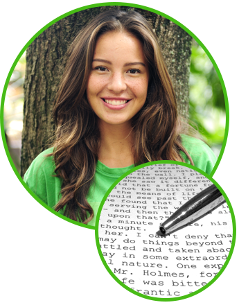 Woman Standing in Front of a Tree, Pen and Paper